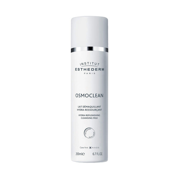 Institut Esthederm - Osmoclean Cleansing Milk Hydra-Replenishing - Highly comfortable make-up removing milk, All Skin Types, 200 mL.