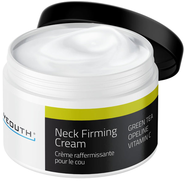 YEOUTH Neck Firming Cream with Vitamin C and Hyaluronic Acid, Hydratante Neck Cream Raffermissante for Double Chin and Decolletage 120ml