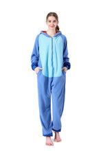 OGU' DEAL Stitch Costumes Onesie Halloween Party Plush Warm Homewear Sleepwear for Adult and Teenagers