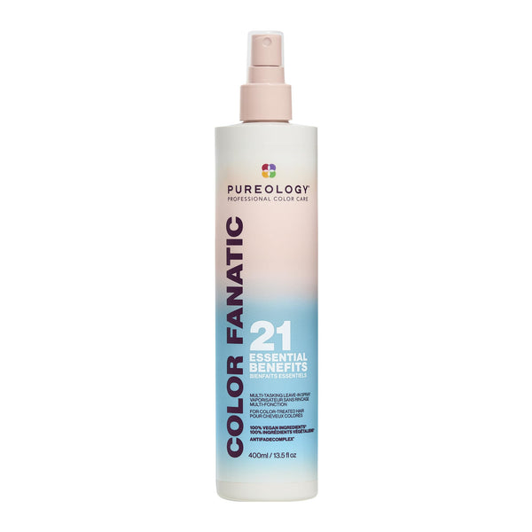 Pureology Color Fanatic, Leave-in Conditioner, 21 Benefits Inclduing Heat Protection, Detangling, Shine UV Protection, For All Hair Types including Curly Coily and Wavy, Sulfate-free, Paraben-free, 400 ML