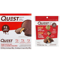 Quest Nutrition Peanut Butter Cups + Mini Peanut Butter Cups | High Protein, Low Carb, Low Sugar, Keto Friendly