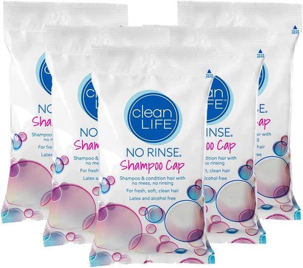 No Rinse Shampoo Cap (5-Pack)