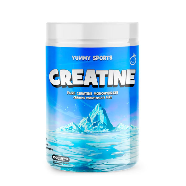 Yummy Sports Pure Creatine Monohydrate - 5g Creatine Powder per Serving - Muscle Gain, Endurance, Strength, Energy Boost Pre Workout Supplement - Creatine Monohydrate 500g