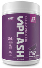 Revolution Nutrition, Splash Clear Protein, Clear Whey Protein Powder, Juice-Type, Candy Flavour, Collagen, 24g Of Protein Per Scoop, Zero Sugar, Zero Carb, 667g, 23 Servings (Grape Slice, 1.47 Pound)