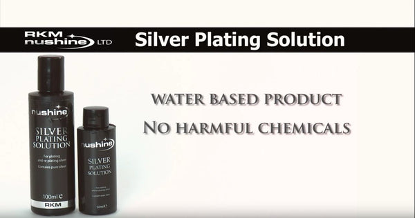 Nushine Silver Plating Solution 5.1 Oz (150ml) - Permanently Plate Pure Silver onto Worn Silver, Brass, Copper and Bronze (Ecofriendly Formula)