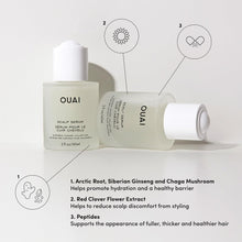 OUAI Scalp Serum - Balancing Hair Serum with Red Clover Extract, Siberian Ginseng and Peptides for Thicker and Fuller-Looking Hair - Paraben, Phthalate and Sulfate Free Scalp Care (2 Fl Oz)