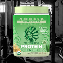 Vegan Organic Protein Powder Plant-based | Brown Rice Kosher Soy Free Sugar Free Gluten Free NON-GMO Dairy Free | Natural 15 Servings | Classic Protein by Sunwarrior