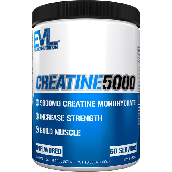 Evlution Nutrition Creatine5000 5 Grams of Pure Creatine Monohydrate in Each Serving Unflavored Powder (60 Servings)