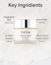 TIRTIR Ceramic Cream | Deep moisturizer for Glass Skin, Polyglutamic acid, Centella Asiatica Extract, Strong skin barrier, Lightweight, Mild, Nature derived ingredients, Dry skin, Korean skincare