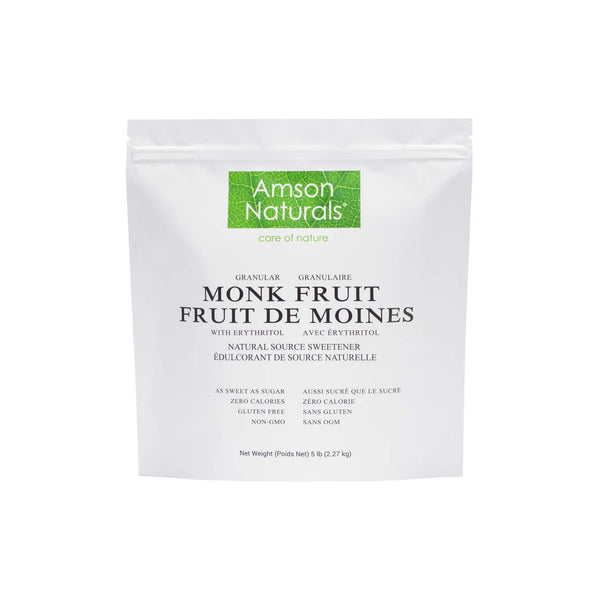 Natural Source Sweetener 5 lb / 2.27 Kg / 80 oz (Granular) - 1:1 Sugar Substitute, Tabletop Sweetener, No Calorie, Non-GMO, Gluten Free.