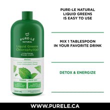 Pure-lē Natural Liquid Greens Chlorophyll Mint 1000ml - Balance pH, Energize, Detox and Cleanse without calories! Ultra Premium Dietary Supplement - No Fillers or Binders, No Artificial Ingredients