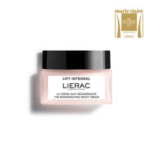 LIERAC|Lift Integral Firming Night Cream with Hyaluronic Acid - Face Moisturizer for Women, Reduces Appearance of Wrinkles, Creme de Nuit with Natural Ingredients, Hydrating Night Cream|50 ml