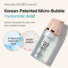 MENOKIN Korean Face Mask [30 Seconds Quick Bubble Mask] [MOIST] Hyaluronic acid & soothing mask, Radiance-boosting, Easy to Use, Glass Skin, 3.21 fl. oz