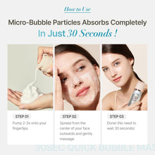 MENOKIN Korean Face Mask [30 Seconds Quick Bubble Mask] [MOIST] Hyaluronic acid & soothing mask, Radiance-boosting, Easy to Use, Glass Skin, 3.21 fl. oz