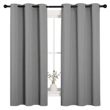 NICETOWN Blackout Curtains 2 Panels for Bedroom- Thermal Insulated Grommet Blackout Curtains 63 Inches Long for Living Room/Kitchen Rideaux occultants (2 Panels, W42 x L63 -Inch,Silver Grey)