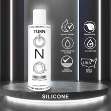 Turn On Silicone-Based 12 Ounce Premium Personal Lubricant, Vegan pH Balanced Hypoallergenic Glycerin & Paraben-Free, Lube For Men Women & Couples