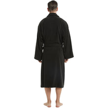 UTJZIB Men's Robe,Pure Cotton Robe for Men,Absorbent Bathrobe,Luxurious Terry Cloth Bathrobe with Shawl Collar