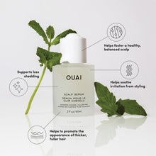 OUAI Scalp Serum - Balancing Hair Serum with Red Clover Extract, Siberian Ginseng and Peptides for Thicker and Fuller-Looking Hair - Paraben, Phthalate and Sulfate Free Scalp Care (2 Fl Oz)