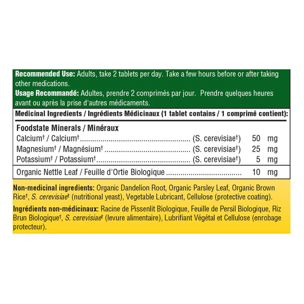 MegaFood Natural Calcium Magnesium Potassium Mineral Supplements | Helps Maintain Healthy Blood Pressure Level and Support Bones & Teeth | Multivitamins for Women Men & Kids 60 Capsules | with Dandelion Root Parsley Stearic Acid & Dried Yeast.