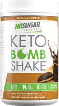 No Sugar Company Keto Protein Shake, Peanut Butter Chocolate, Low Carb, Rich and Decadent, Zero Sugar, Curbs Appetite, Helps Achieve Weight Goals, Rich in MCT, non-GMO, All Natural (Pack of 1 (600g))