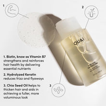 OUAI Fine Shampoo - Volumizing Shampoo with Strengthening Keratin, Biotin & Chia Seed Oil for Fine Hair - Delivers Clean, Weightless Body - Paraben, Phthalate & Sulfate Free Hair Care - 10 fl oz