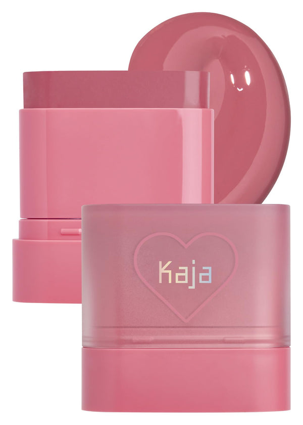 Kaja Dewy Bar - Creamy Multi-Stick Blusher & Lip Balm, Natural Glow with 45% Moisturizing Oil, Apple Extract, Vitamin-Hyaluronic Acid Infused, Easy Blend, 06 Fig Smoothie,10g