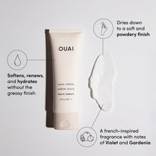 OUAI Hand Cream - Thick, Creamy Balm with Coconut Oil, Murumuru Butter and Shea Butter - Hydrating Moisturizer for Soft Hands - Use Daily to Deeply Nourish Skin (3 Oz)