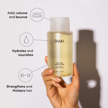 OUAI Fine Shampoo - Volumizing Shampoo with Strengthening Keratin, Biotin & Chia Seed Oil for Fine Hair - Delivers Clean, Weightless Body - Paraben, Phthalate & Sulfate Free Hair Care - 10 fl oz