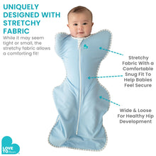 Love To Dream Swaddle UP, Dramatically better sleep, Allow baby to sleep in their preferred arms up position for self-soothing, snug fit calms startle reflex, Blue, Medium, 13-18.5 lbs.