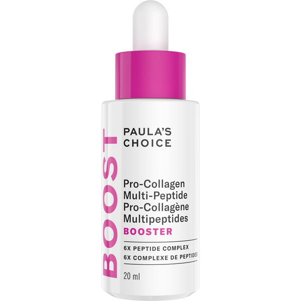 Paula’s Choice Pro-Collagen Multi-Peptide Booster Serum for Fine Lines & Wrinkles, Supports Collagen Production with Plumping Hyaluronic Acid & Amino Acids, Fragrance-Free & Paraben-Free, 20 ml