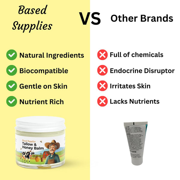 Tallow & Honey Balm Moisturizer MAKE SURE SELLER is "Based Supplies" under sold by