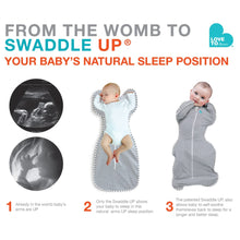 Love To Dream Swaddle UP, Dramatically better sleep, Allow baby to sleep in their preferred arms up position for self-soothing, snug fit calms startle reflex, Blue, Medium, 13-18.5 lbs.