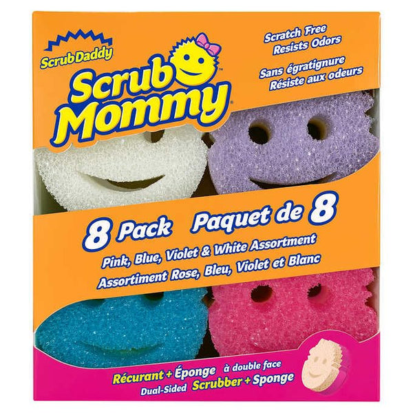 Scrub Daddy Scrub Mommy Dual-Sided Scrubber and Sponge, Variety Pack of 8