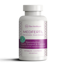 MedFertil for Women, Fertility and Prenatal Vitamins with Iron, Myo Inositol, Folic Acid, Iodine, Biotin, and B Vitamins, 90 Tablets - Elan Healthcare