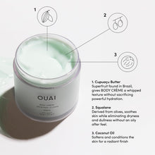 OUAI Body Cream, Shibuya - Hydrating Whipped Body Cream with Cupuaçu Butter, Coconut Oil and Squalane - Softens Skin and Delivers Healthy-Looking Glow - Sulfate Free Skin Care - 7.5 Oz