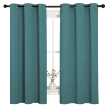 NICETOWN Blackout Curtains 2 Panels for Bedroom- Thermal Insulated Grommet Blackout Curtains 63 Inches Long for Living Room/Kitchen Rideaux occultants (2 Panels, W42 x L63 -Inch,Sea Teal)