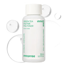 innisfree Green Tea Enzyme PHA Toner with Hyaluronic Acid and Green Tea, Hydrating Korean Toner for Glowing Skin