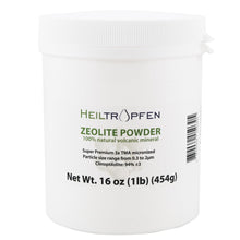 Zeolite Powder 1 Pound - 454 g | Ultra FINE Less-Than 2 µm | Clinoptilolite: 94%+-3 | 3X Activated | Natural Mineral Dust | Heiltropfen