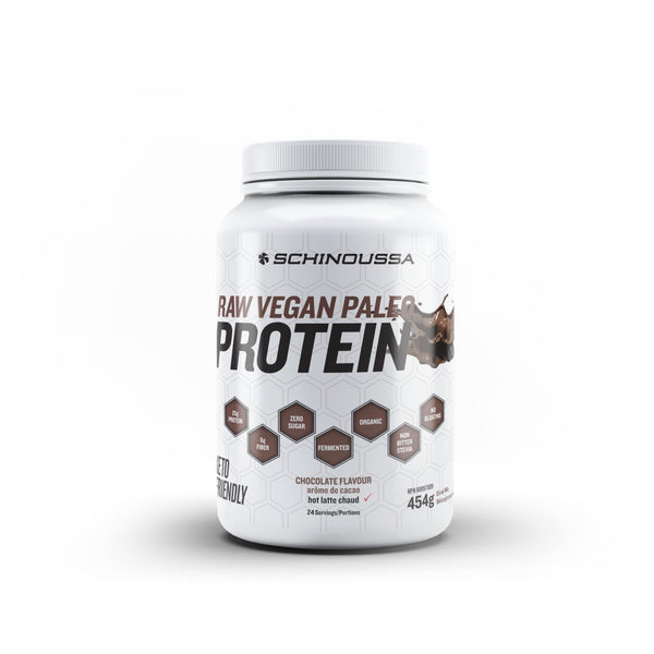 Schinoussa Super Foods Plant Based Raw Vegan Paleo Protein (Chocolate 454g)