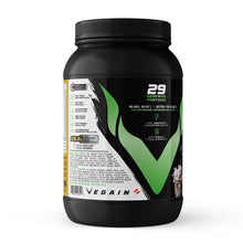 VEGAIN V-POWER Plant-Based Protein Powder - Cookies & Cream (29 Servings) | 26g Protein, 10.8g BCAAs & EAAs, Zero Fat, Zero Sugars, Dairy-Free & Soy-Free - All Natural Ingredients - 1kg (2.2lbs)