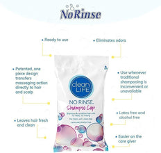 No Rinse Shampoo Cap (5-Pack)