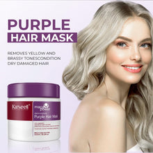 Karseell maca power Purple Hair Mask Professional Neutralizes Brass & Yellow Tones For Blonde Silver Gray Highlighted Hair 16.90 oz 500ml