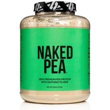 NAKED PEA - 100% Pea Protein Isolate from North American Farms - 5lb Bulk, Plant Based, Vegetarian & Vegan Protein. All 9 Essential Amino - Easy to Digest - Speeds Muscle Recovery - Non-GMO - No Preservatives - Gluten Free, Lactose Free, Soy Free - 76 Ser