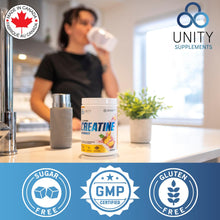 Unity Supplements Flavoured Creatine Monohydrate Powder - Promotes Muscle Growth, Recovery, Strength & Performance - 5g Pure Creatine - 60 Servings (400g) - Easy Mix Formula (Pineapple Punch)