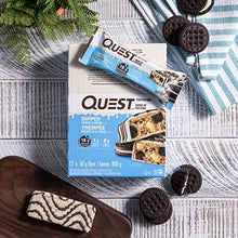 Quest Nutrition Dipped Bar Cookies & Cream, High Protein, High Fibre, Low Sugar, Low Carb, Keto Friendly, 18g Protein, 1g Sugar, 12ct