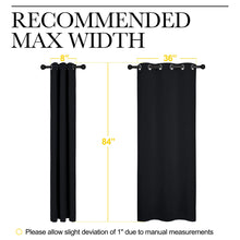 NICETOWN Blackout Curtains 84 Inches Long,Halloween Room Darkening Thermal Insulated Soli Grommet Curtains 2 Panels for Bedroom Living Room Windows (42 x 84 Inch,Black,2 Panels)