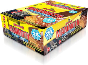 MAMMOTH Protein Bar, Chocolate Peanut Butter Crunch, 25g Protein, Low Sugar, Low Carb, Gluten Free, 12 x 65g (12 Count) (12 Count, Chocolate Peanut Butter Crunch)