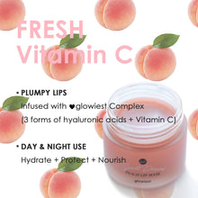 Sweet Dreams Lip Mask-Nourishing, Plumping and Hydrating Lip Balm | Ecofriendly Lip Sleeping Mask | Hyaluronic Acids+Vitamin C+Shea Butter+Antioxidants | Peach