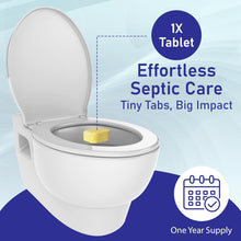 SepticTab - Bio Tablet Septic Tank Treatment - 14 Count One Year Supply - One Flush Per Month - Prevent Costly Septic Tank Repairs with Dissolvable Bio Tablets