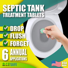 GREEN PIG Septic Tank Treatment Pods- Aids in the Breakdown of Septic Waste to Prevent Backups, Easy Flush Cleaner, 2-year supply, 12 Pods, 53C Live Tank Treatment